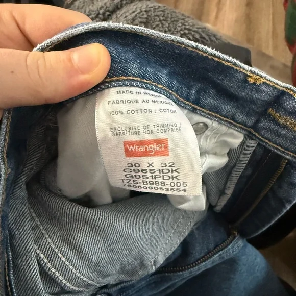 Wrangler Men's Classic Straight Denim Jeans 30X32 - Picture 4 of 7